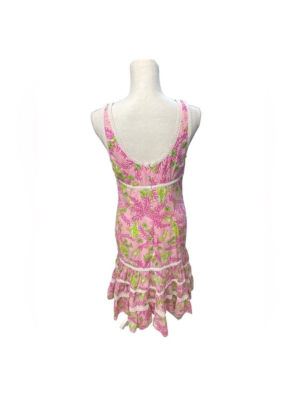 Lilly Pulitzer Women's Mommy & Me Monkey Print Sleeveless Cotton Dress Size 10 - Picture 3 of 16